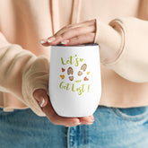 "Let's get lost" wine tumbler